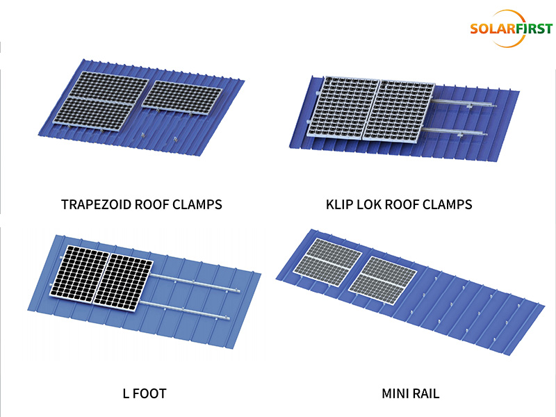 Montaje de techo solar