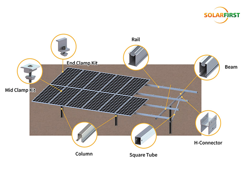 Montaje solar en tierra