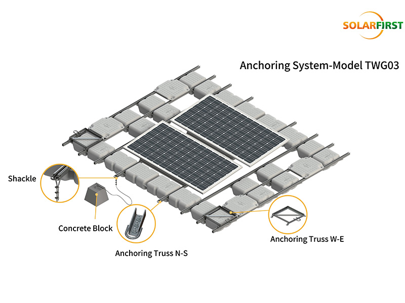 Primer sistema flotante solar