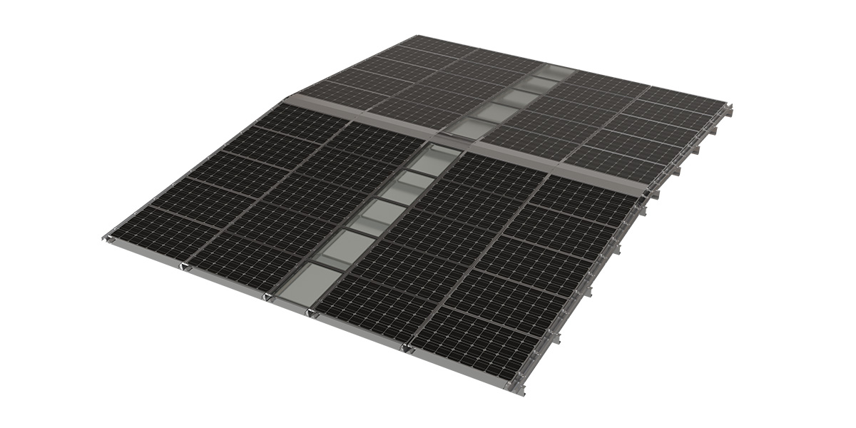 Montaje en techo BIPV