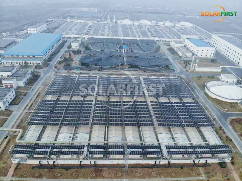 Instalación de una planta de tratamiento de aguas residuales flexible de 1,9 MWp en China