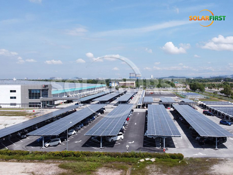 Solución de cochera Cantilever BIPV de 1,6 MWp en Malasia