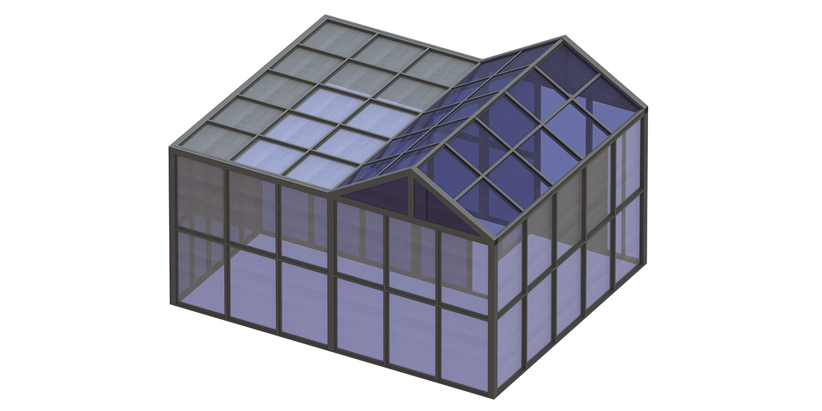 Terraza acristalada BIPV