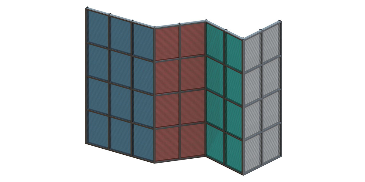 Muro cortina de vidrio BIPV