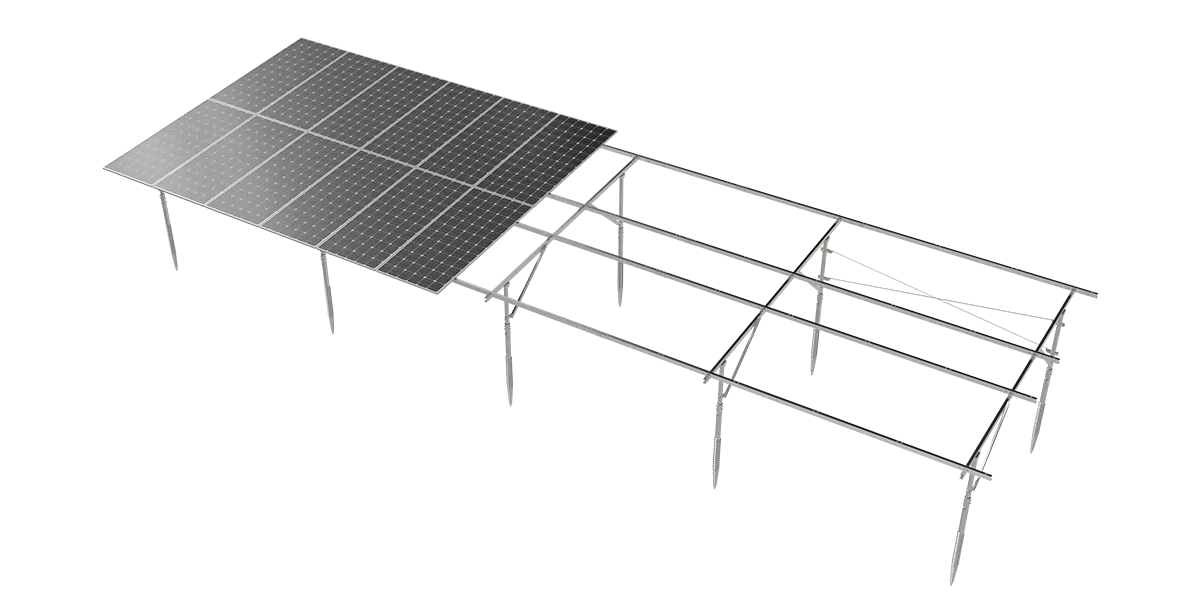 Montaje en tierra de acero C