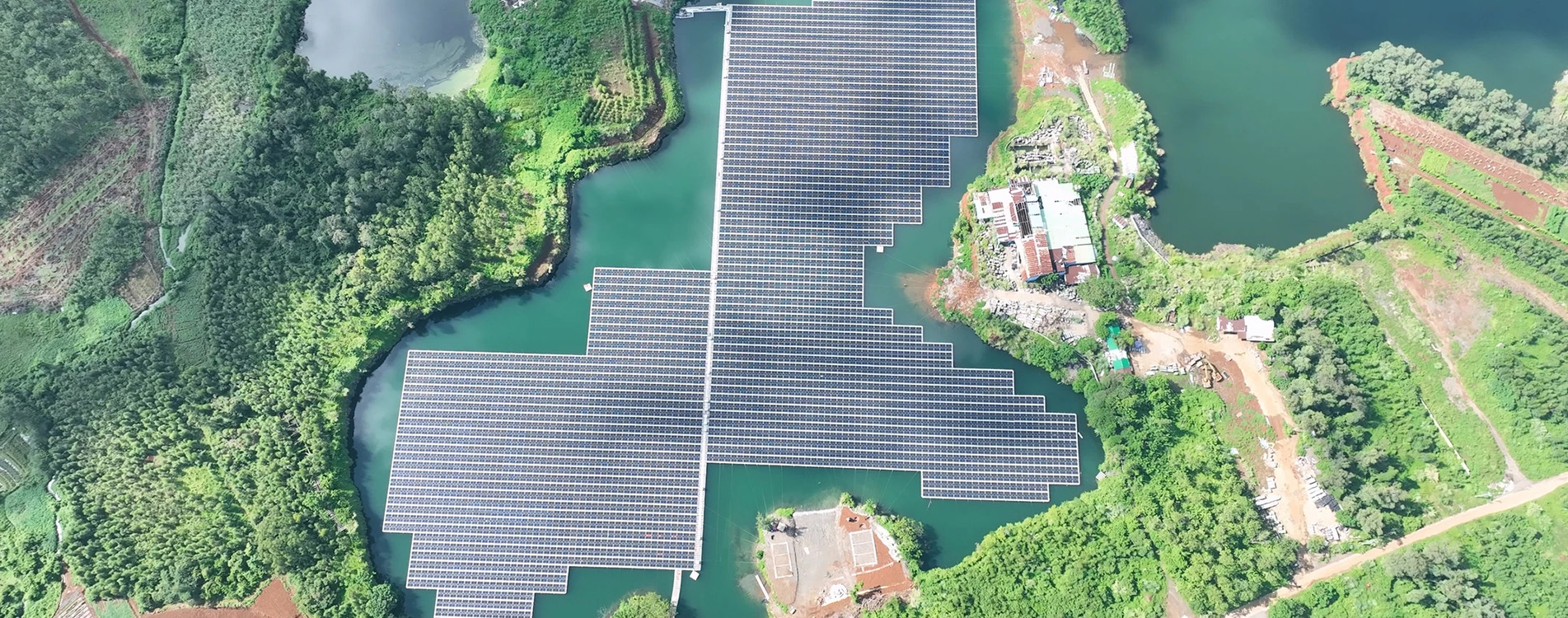 Proyecto fotovoltaico flotante de 7,2 MW en Hainan, China