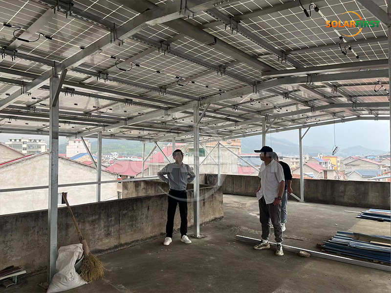 #10MWp Concrete Roof Mount in China