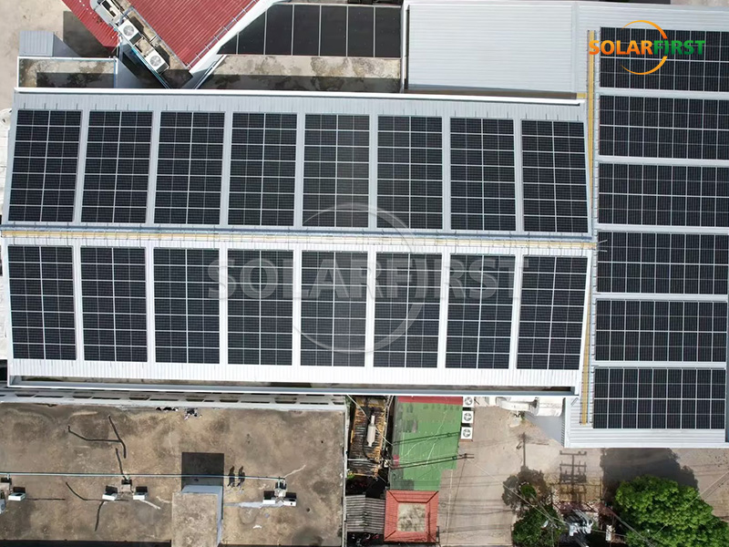 #1MWp Metal Roof Mount in Thailand